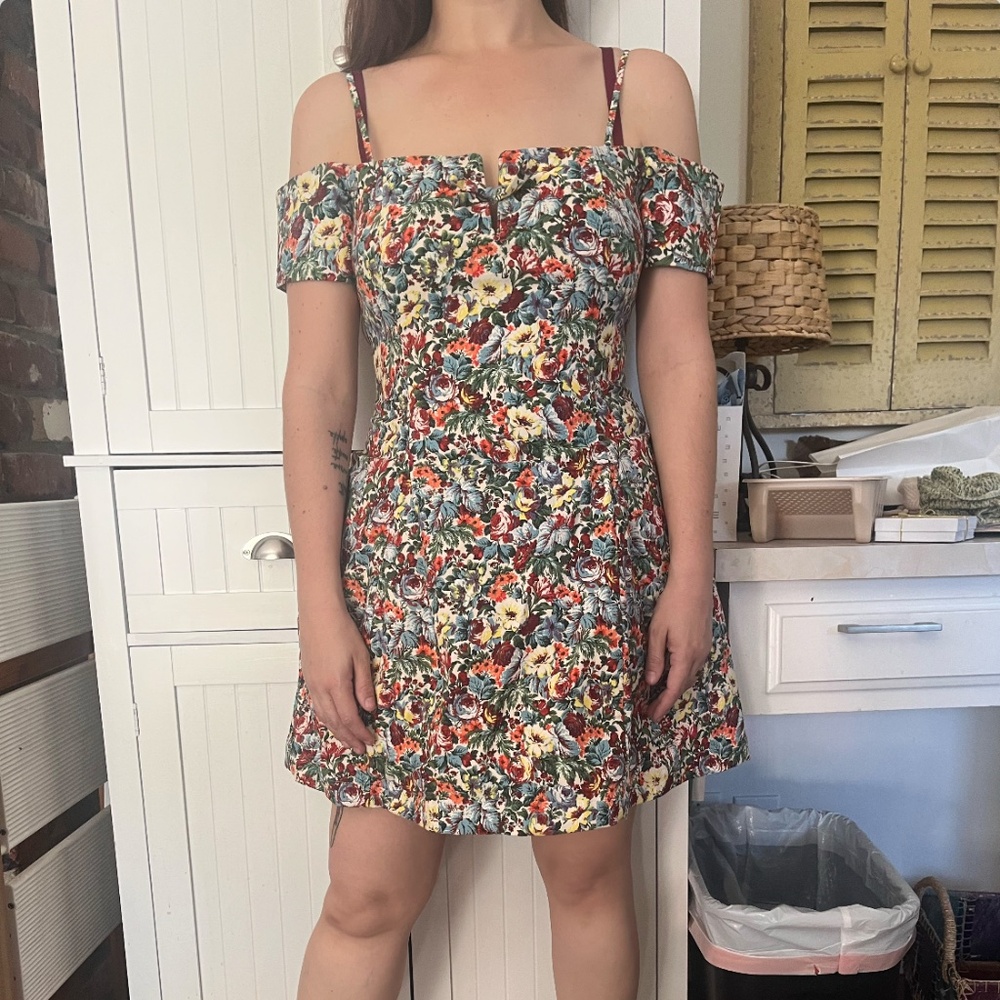 NWT Maeve Off-The-Shoulder Bow Mini Dress Anthropologie MP